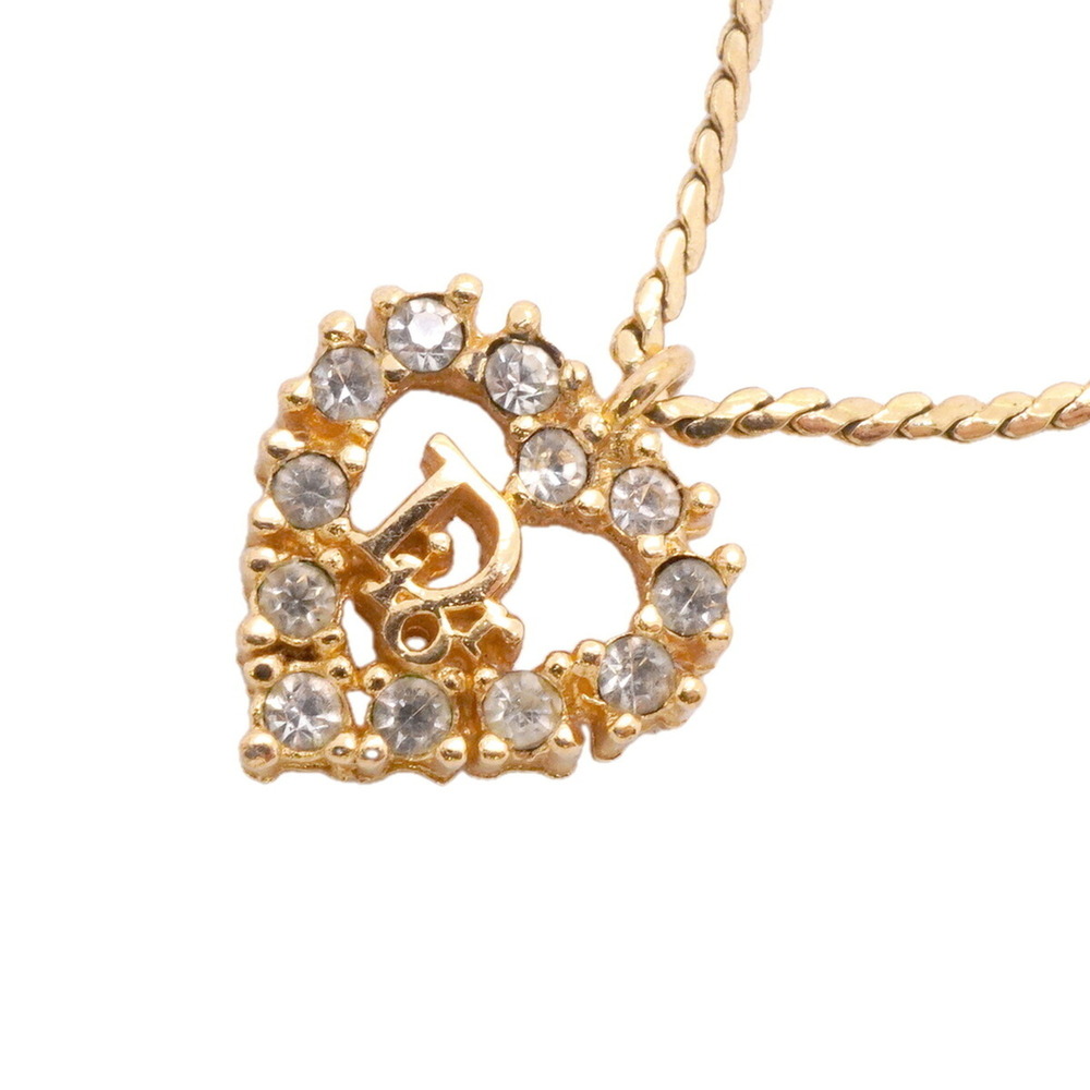 DIOR Gold Heart Necklace